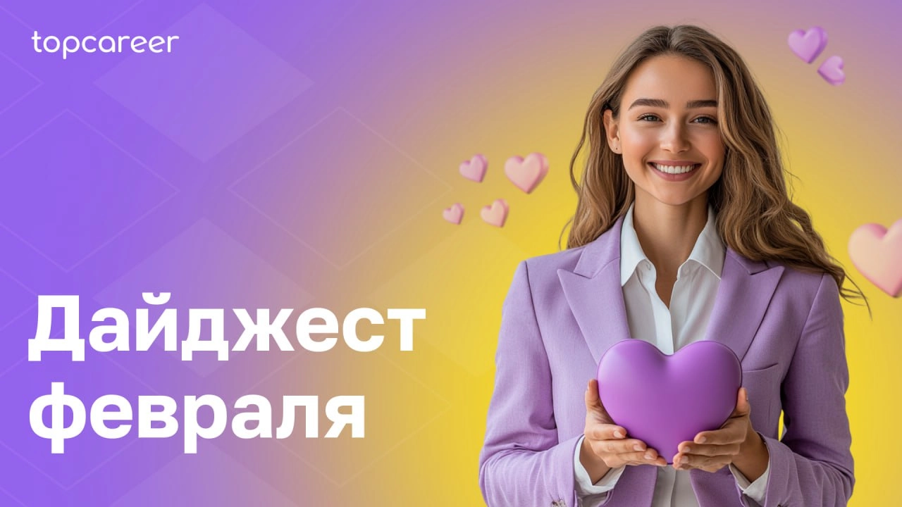 💜 Дайджест февраля от topcareer 
Хотите сохранить и развить ключевых сотрудников, усилить HR-стратегию и выйти на новый уровень в управлении командами? Начните год правильно — с практических знаний от... | Сетка — новая социальная сеть от hh.ru