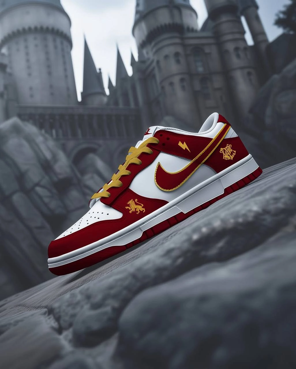 Ваау, мастер из Франции кастомит кроссовки Nike Dunk Low и Nike Air Force 1 в стиль факультетов Хогвартса: Гриффиндор, Слизерин, Пуффендуй, Когтевран | Сетка — новая социальная сеть от hh.ru