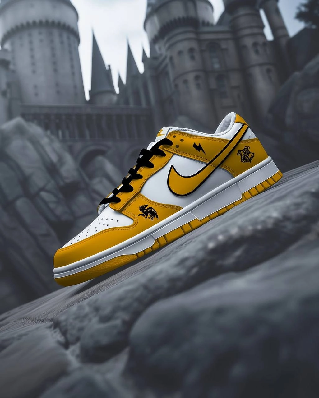 Ваау, мастер из Франции кастомит кроссовки Nike Dunk Low и Nike Air Force 1 в стиль факультетов Хогвартса: Гриффиндор, Слизерин, Пуффендуй, Когтевран | Сетка — новая социальная сеть от hh.ru