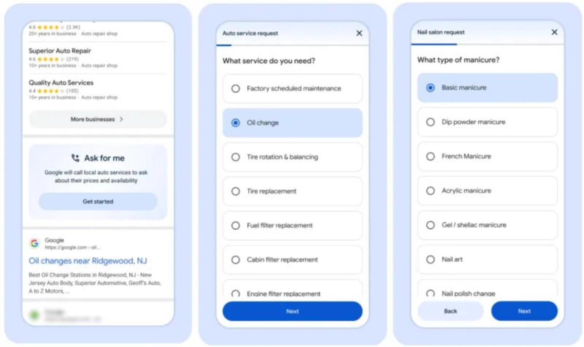 Мечта интроверта от Google
Гугл тестирует сервис "Ask for me".
По сути, это специальная кнопка прямо в Гугл Картах, внутри который сидит ИИшка, готовая прозвонить нужную компанию и узнать больше инфы | Сетка — новая социальная сеть от hh.ru