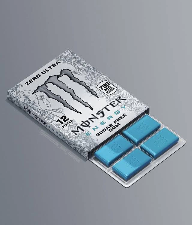 Monster Energy выпустил свою жвачку. Внутри 12 пластин по 750 мг кофеина в каждой.
То есть, в одной жвачке почти 6 чашек кофе - именно то, что нужно для закрытия пятничных дедлайнов. | Сетка — новая социальная сеть от hh.ru