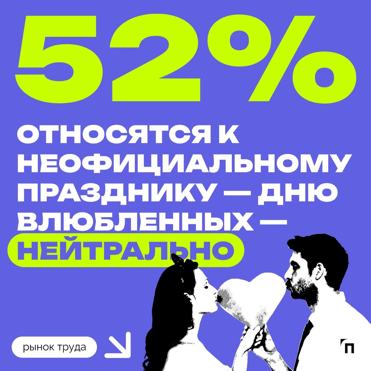📊 Меньше всего День влюбленных любят россияне, состоящие в браке
День святого Валентина раздражает состоящих в браке даже больше, чем одиноких | Сетка — новая социальная сеть от hh.ru