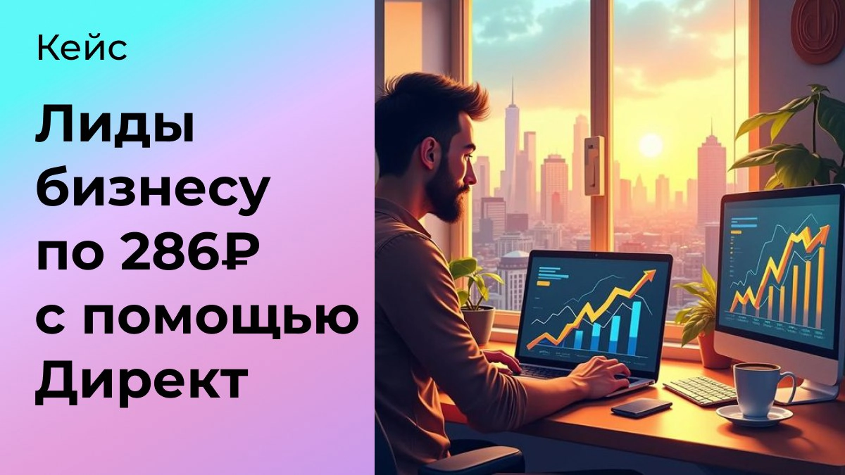 Кейс: Лиды в бизнес по 286 ₽ с помощью Директа  
Фух, самого подташнивает от такого заголовка. Давайте объясняю почему таким кейсам верить нельзя | Сетка — социальная сеть от hh.ru