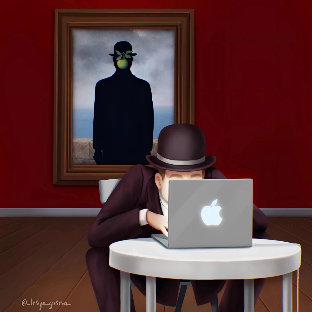 Будущее было предсказано великими 
#apple #art | Сетка — новая социальная сеть от hh.ru