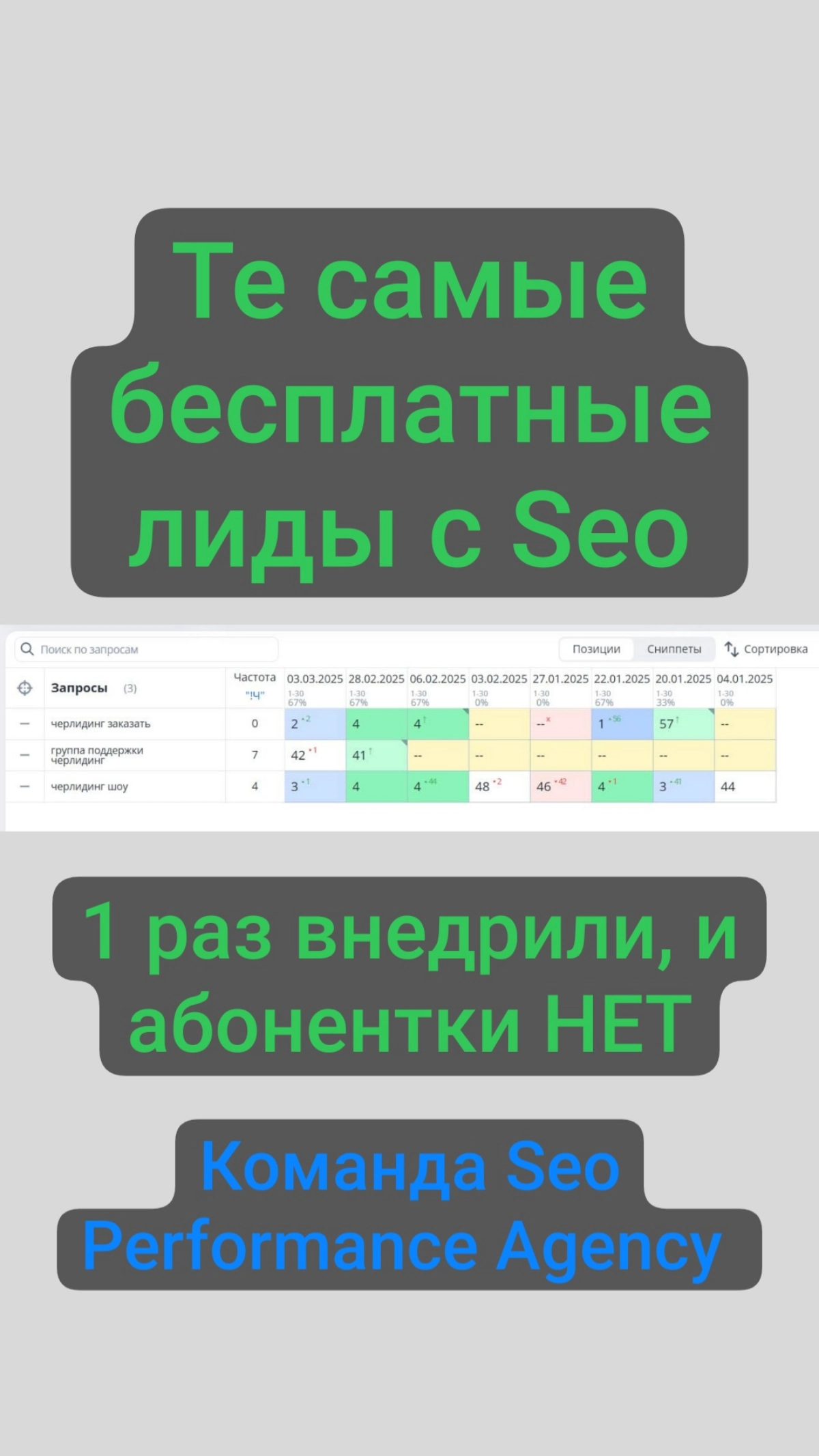 Бесплатные Лиды с seo БЕЗ абонентской платы. | Сетка — новая социальная сеть от hh.ru