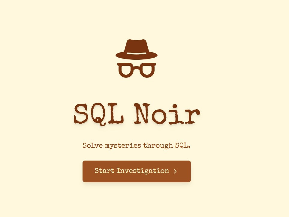 SQL Noir
Solve mysteries through SQL
https://www.sqlnoir.com/ | Сетка — новая социальная сеть от hh.ru
