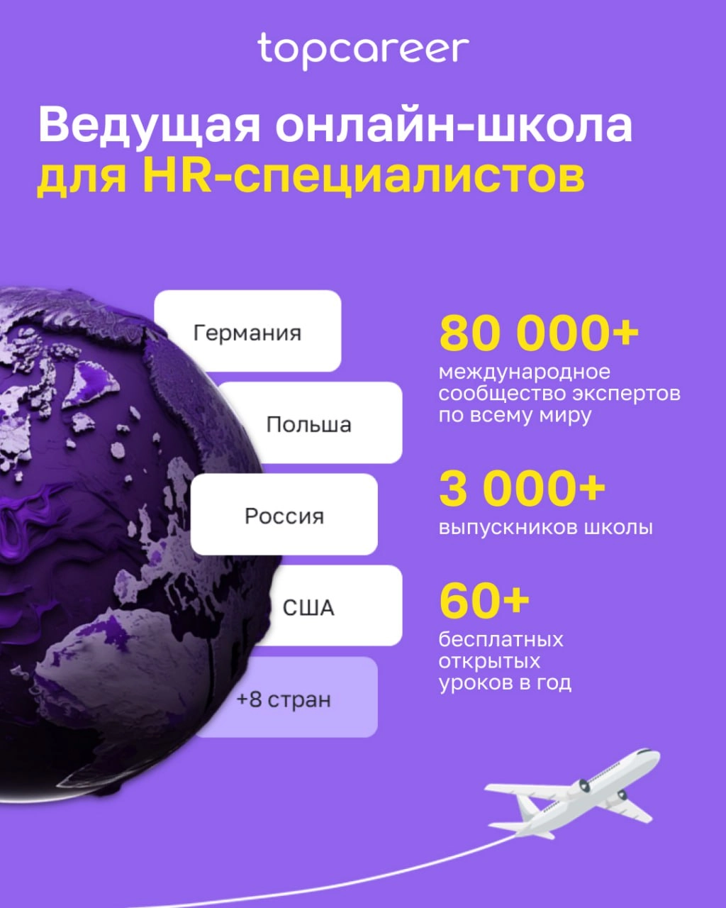 ✅ Открываем двери в мир HR-профессионалов
Если вы хотите прокачать навыки в управлении персоналом, освоить трендовые направления, topcareer — ваш надежный проводник | Сетка — новая социальная сеть от hh.ru
