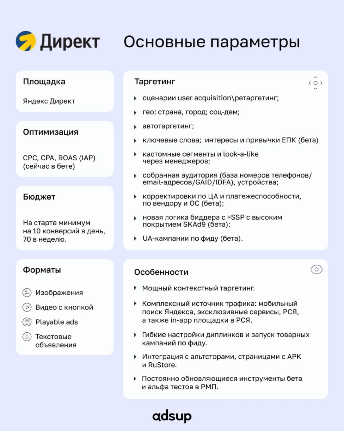 Яндекс РМП — это рекламная сеть с огромным охватом русскоязычной аудитории, которая включает инвентарь Яндекс Поиска и партнерской сети (сайты и приложения)
Собрали для вас мини-шпаргалку о плюшках пл... | Сетка — новая социальная сеть от hh.ru