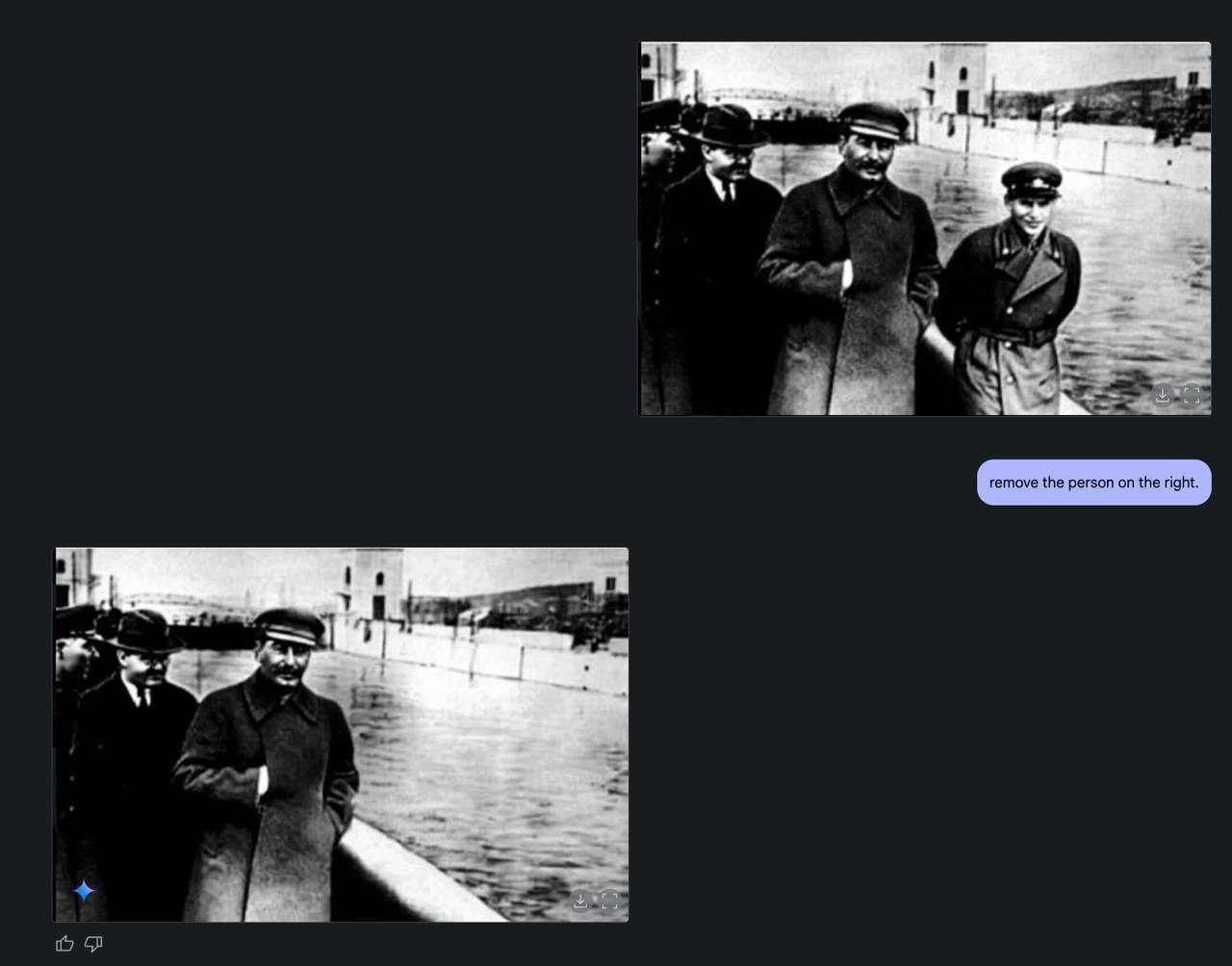 #нейросетидлядизайна
Google представил ИИ-фотошоп, который редактирует фотографии с помощью ТЕКСТА! Просто напишите в чате, что нужно сделать с вашей картинкой, и нейросеть всё исполнит 📸✨ | Сетка — новая социальная сеть от hh.ru