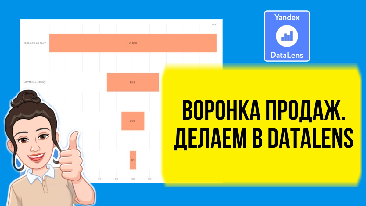 Воронка продаж в DataLens. Как сделать? | Сетка — новая социальная сеть от hh.ru