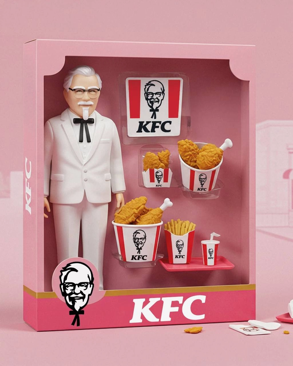 Прикол, чилийский KFC представил игрушечный сет с полковником Сандерсом и целым набором курочки в духе Барби.
В комплекте обещают тот самый секретный рецепт, из-за чего курица выходит такой вкусной | Сетка — новая социальная сеть от hh.ru