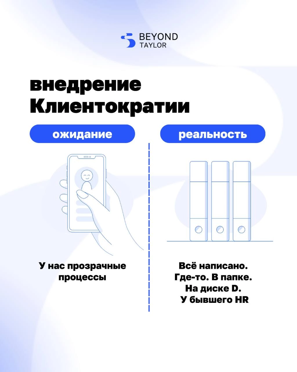 Кажется, что стоит только объяснить команде, что теперь мы работаем по-другому, и всё заработает. 
Но реальность сложнее.
Структура есть. Обещания сформулированы. Полномочия переданы | Сетка — новая социальная сеть от hh.ru