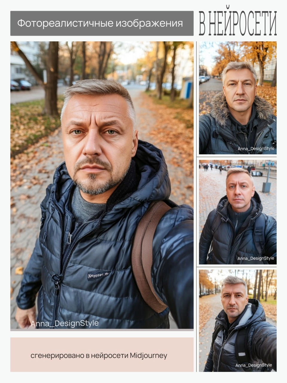 «РЕАЛИСТИЧНЫЕ ФОТОГРАФИИ В НЕЙРОСЕТЯХ»
🔥 Продолжаю рубрику по созданию реалистичных фото)) Делюсь промтом для создания таких изображений
selfie photo of a 50-year-old man with blond hair, thin in an a... | Сетка — новая социальная сеть от hh.ru