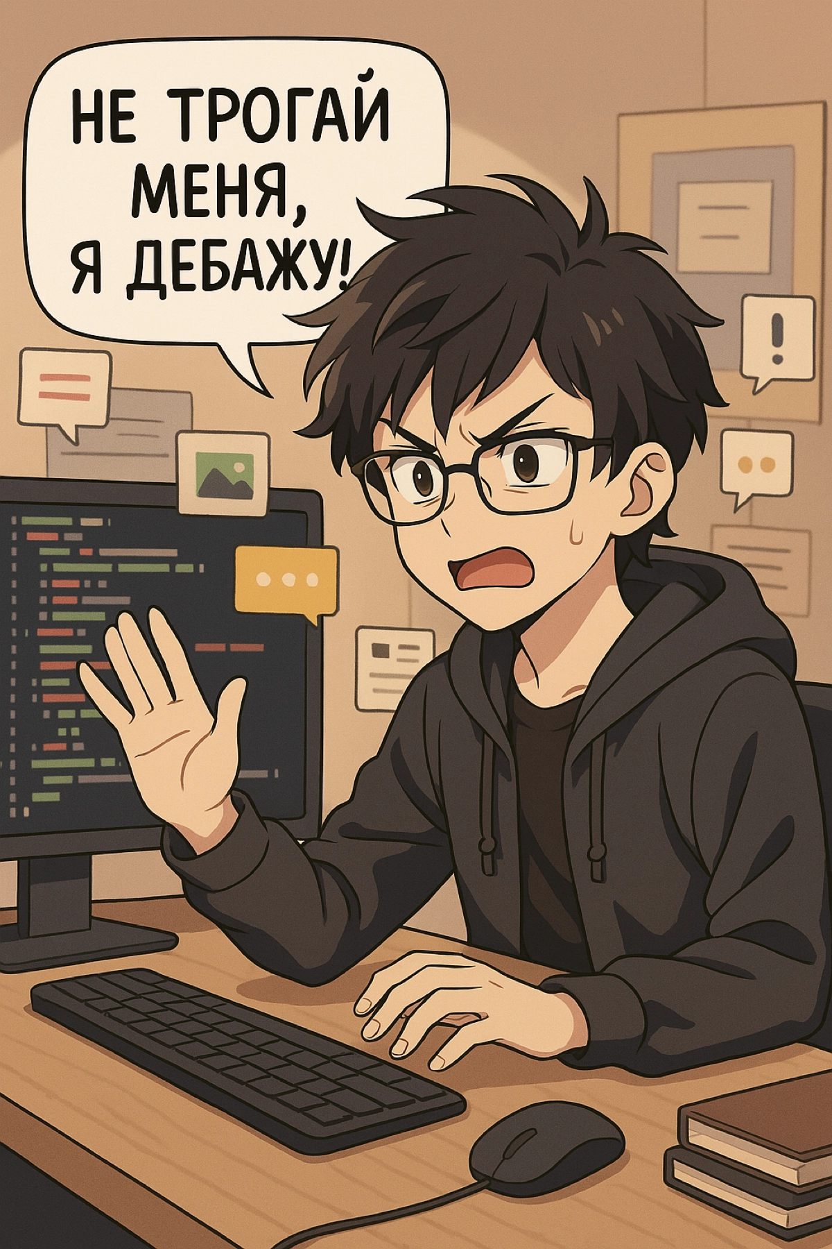 «Не трогай меня, я дебажу!» | Сетка — новая социальная сеть от hh.ru