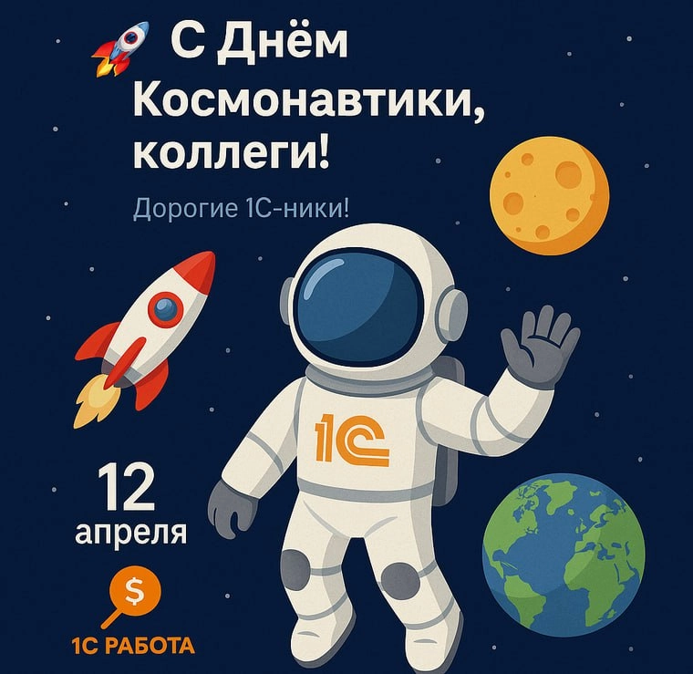 Дорогие 1С-ники и причастные!
Сегодня, в день первого полёта человека в космос, хочется пожелать вам не бояться взлетать выше, устойчивых орбит в карьерной траектории и только дружественных инопланетя... | Сетка — новая социальная сеть от hh.ru
