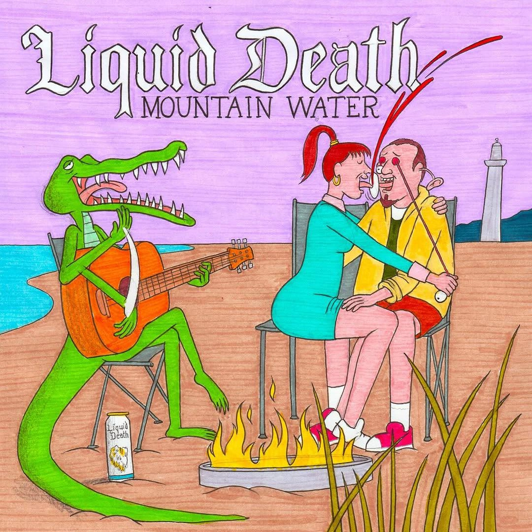 Треш, Liquid Death подались в комиксы. Осторожно, сюжет может шокировать. 
Верните пожалуйста старые добрые странные ролики 😬 | Сетка — новая социальная сеть от hh.ru