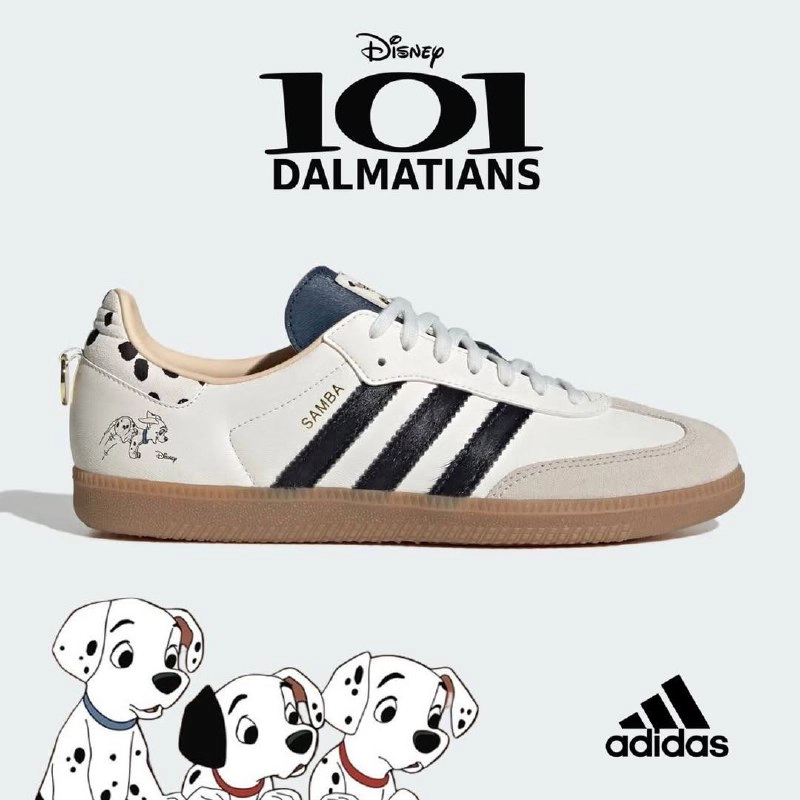 Ааа, Adidas выпустит кроссовки по 101 Долматинцу! На кроссовках есть собачий «окрас», отпечаток лапы и золотой адресник на заднике | Сетка — новая социальная сеть от hh.ru