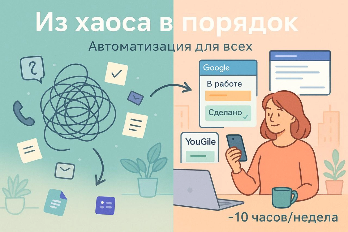 Как превратить хаос в порядок: автоматизация кто не технарь | Сетка — новая социальная сеть от hh.ru