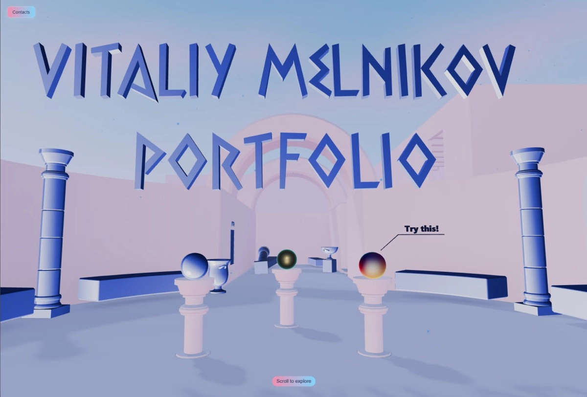 🧱 Создал 3D-портфолио на Three.js | Сетка — новая социальная сеть от hh.ru