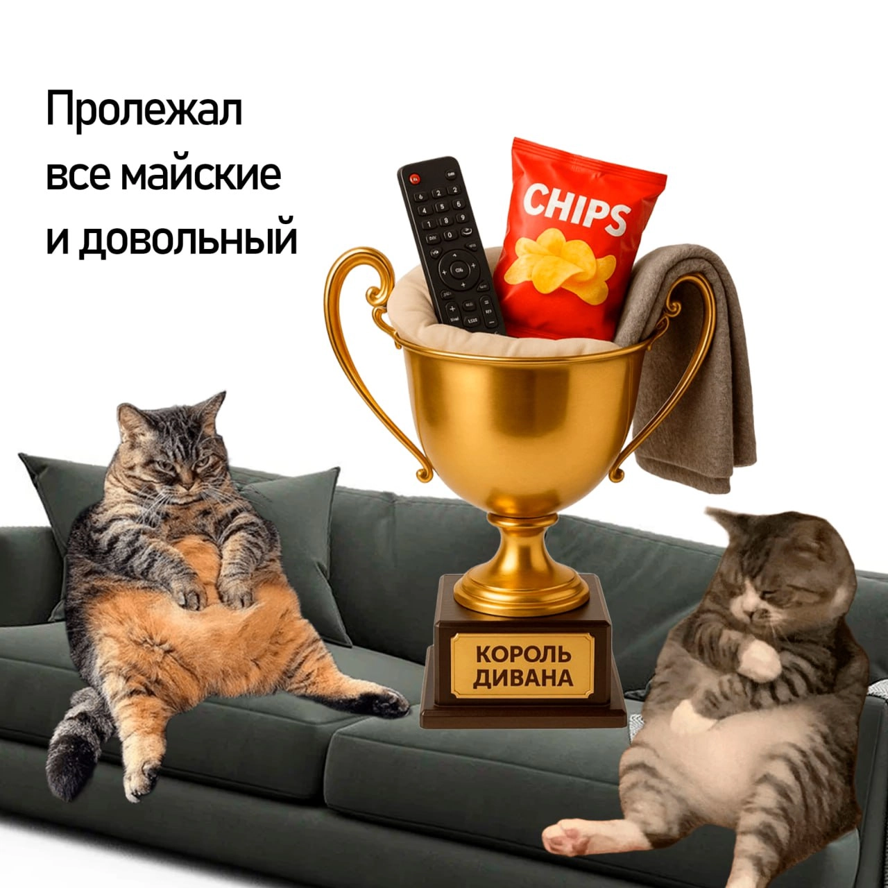 Подводим итоги майских — вручаем кубки самым продуктивным котикам | Сетка — новая социальная сеть от hh.ru