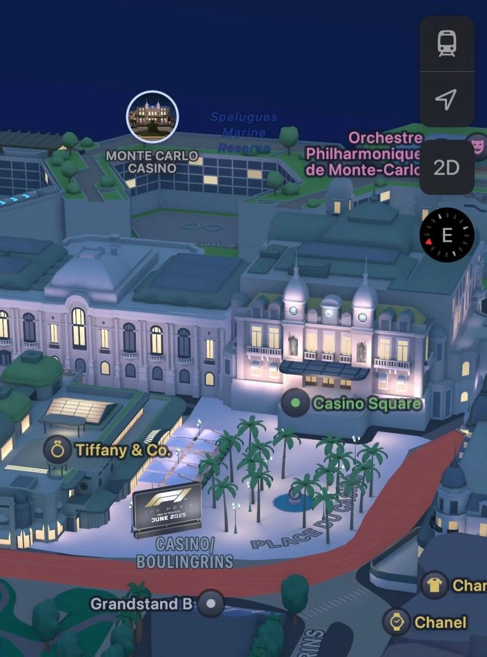#Артем В деталях. 
Apple Maps замутили тематическую карту к Гран-при Формулы-1 в Монако | Сетка — новая социальная сеть от hh.ru