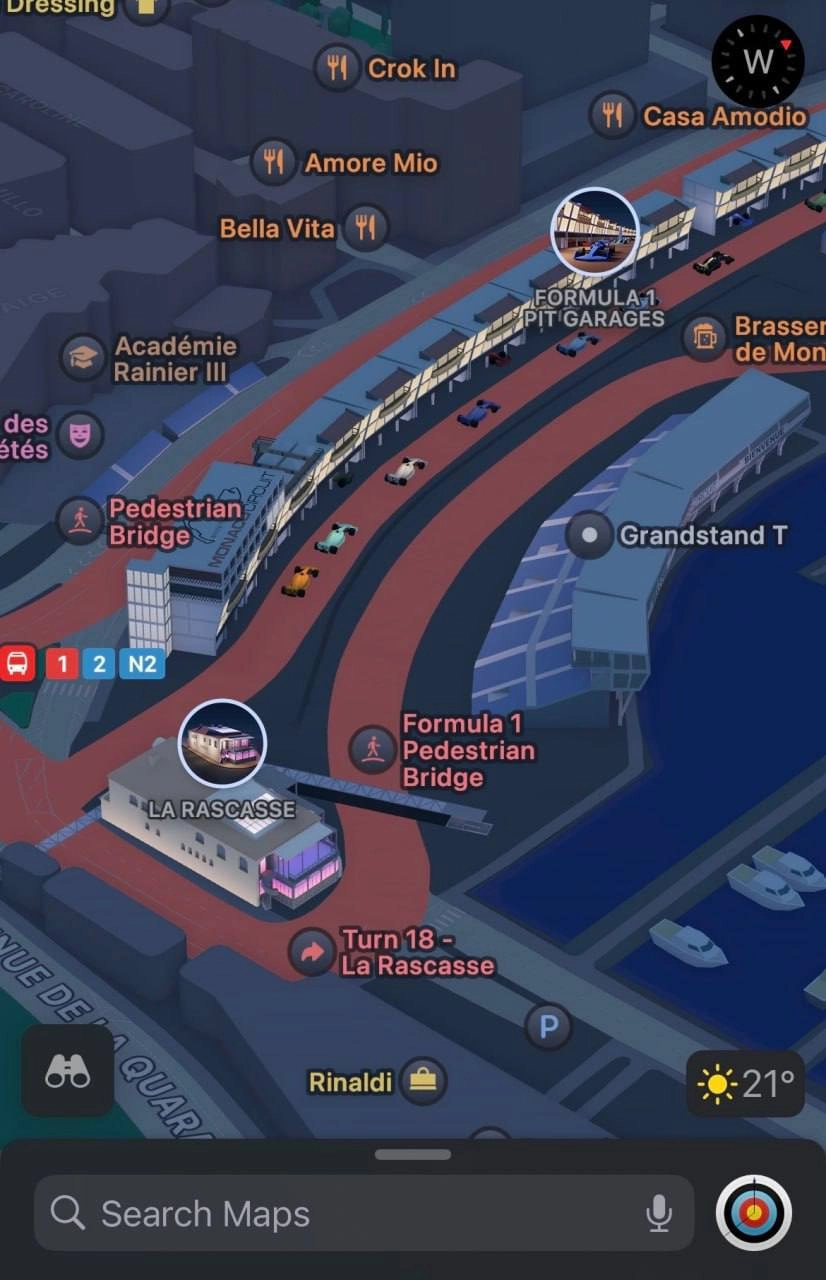 #Артем В деталях. 
Apple Maps замутили тематическую карту к Гран-при Формулы-1 в Монако | Сетка — новая социальная сеть от hh.ru