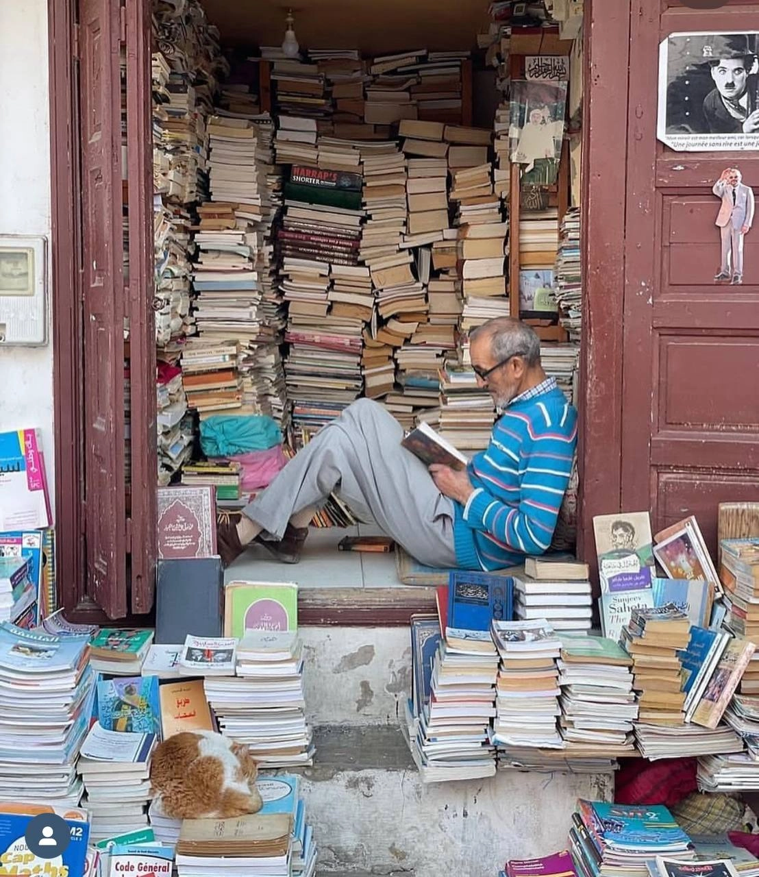 те, кто не умеет читать, не воруют книги, а те, кто умеет читать, не воры
На днях прочитала историю самого долгого книготорговца в Рабате, Марокко. И она меня как-то тронула | Сетка — новая социальная сеть от hh.ru
