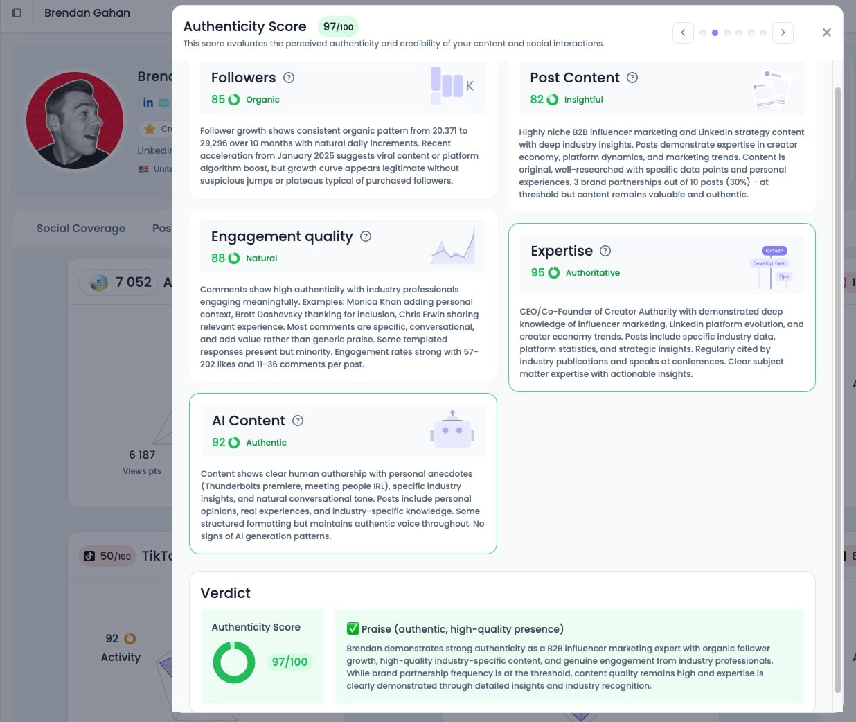 Favikon в понедельник выкатывают еще одну приятную мелочь для LinkedIn — оценку аутентичности профиля | Сетка — новая социальная сеть от hh.ru