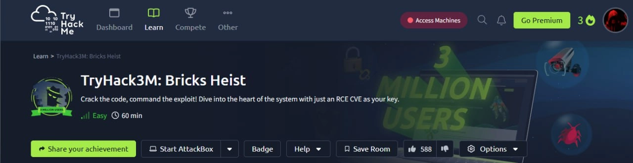 Мой первый write-up, обычно просто делал заметки для себя
TryHackMe -TryHack3M: Bricks Heist Write-up
https://devopslife.ru/2025/06/25/tryhackme-tryhack3m-bricks-heist-write-up/ | Сетка — новая социальная сеть от hh.ru