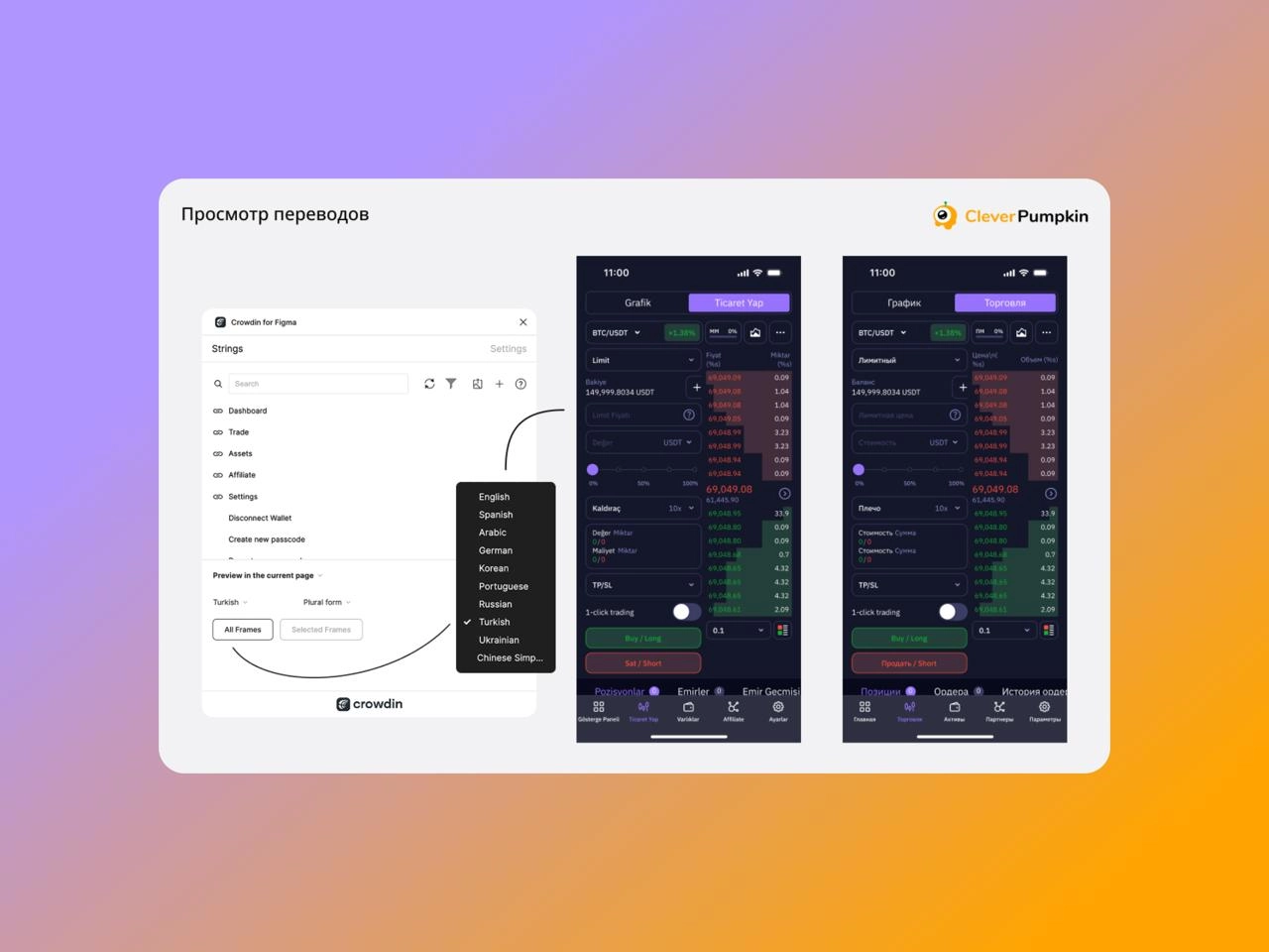 🌐 Локализация без хаоса с Crowdin
Команда CleverPumpkin показала, как синхронизировать переводы мобильного приложения через Crowdin и избежать ошибок при работе с несколькими языками | Сетка — новая социальная сеть от hh.ru