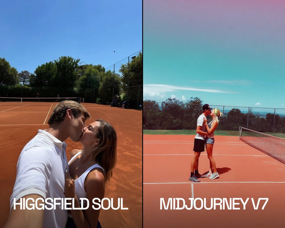 • Higgsfield выпустили свой фотореалистичный генератор изображений Higgsfield Soul
Маркетинговая кампания построена на “битве” против Midjourney v7, а результат совсем неплох: фотки получаются очень ж... | Сетка — новая социальная сеть от hh.ru