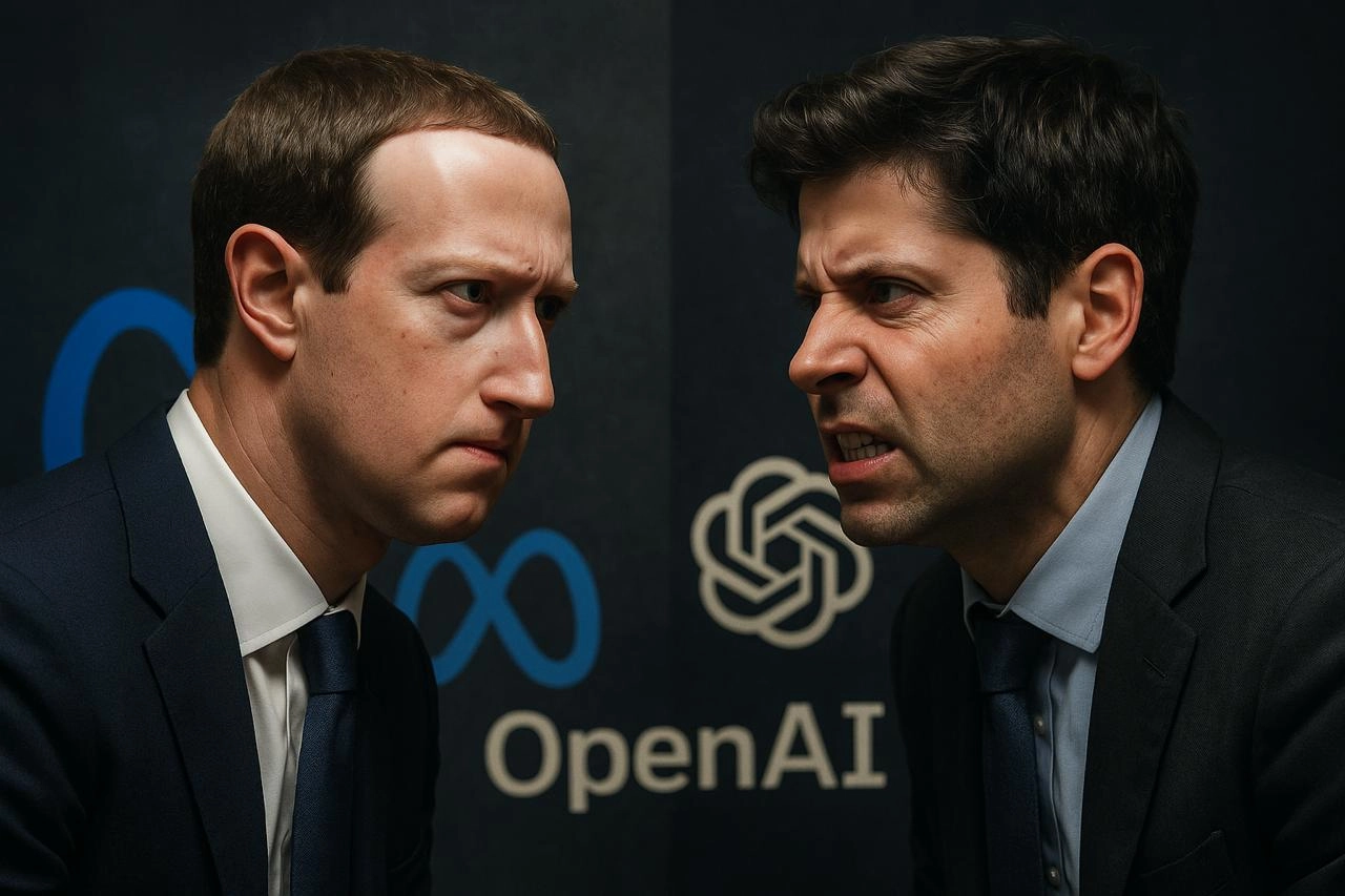 🔥 Война за таланты: Meta vs OpenAI
Meta переманила 8 топ-исследователей из OpenAI за неделю! Сэм Альтман жалуется на "бонусы по $100 млн" от Meta | Сетка — новая социальная сеть от hh.ru