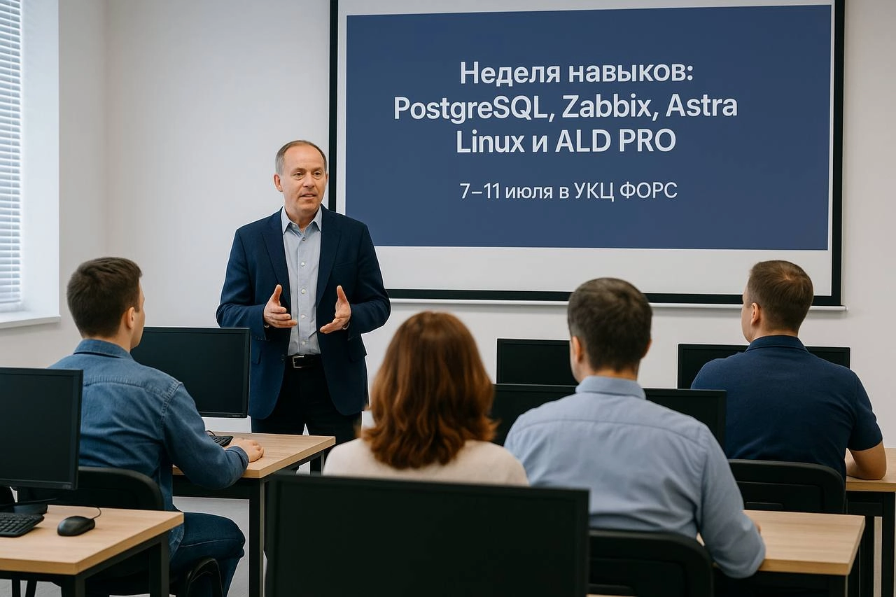 🛠️🔥 Неделя навыков: PostgreSQL, Zabbix, Astra Linux и ALD PRO
📅 7–11 июля в УКЦ ФОРС
🐘 07.07–11.07
СУБД PostgreSQL в Astra Linux Special Edition 1 | Сетка — новая социальная сеть от hh.ru