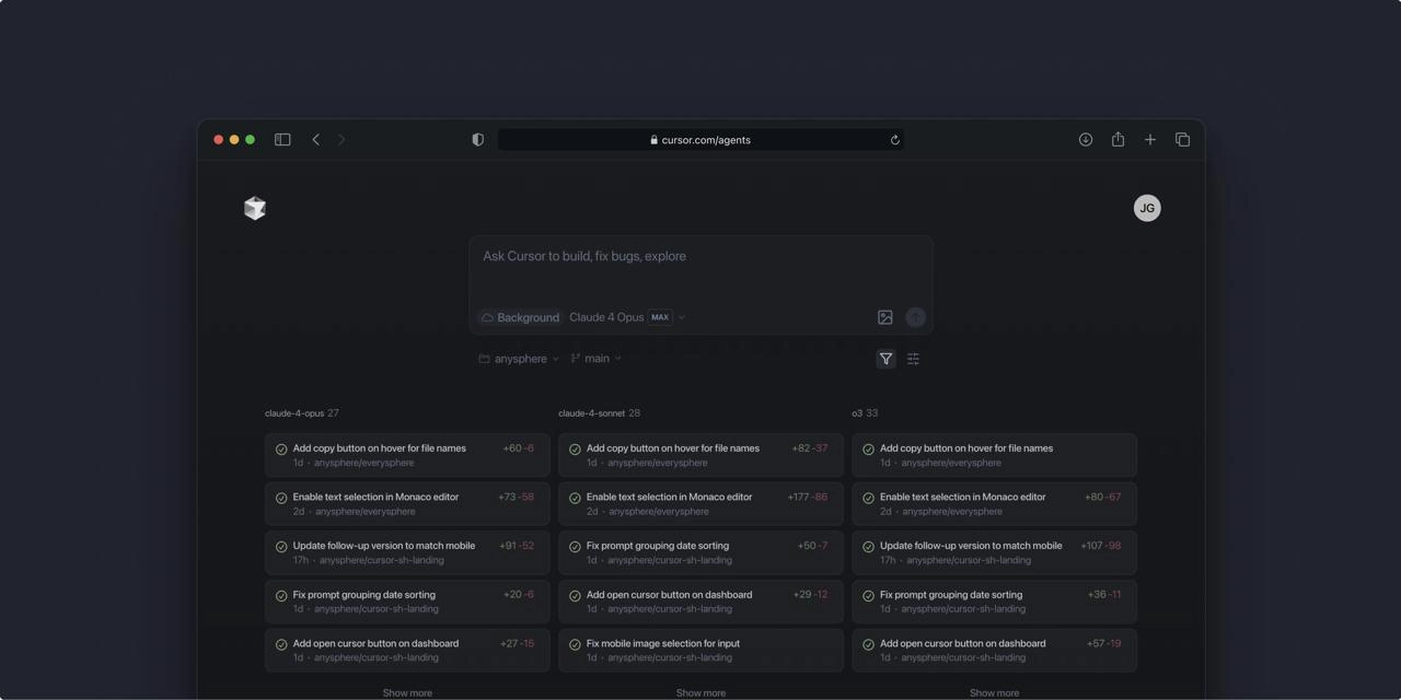 Cursor Web & Mobile Agent
Что-то интересное придумали
Похоже на copilot в github, только этот походу напрямую репозиторий редактирует | Сетка — новая социальная сеть от hh.ru