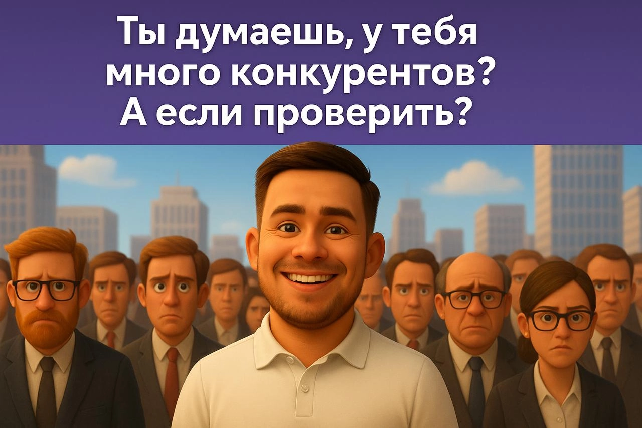 🟣Ты думаешь, у тебя много конкурентов? А если проверить?
Проводили конкурентный анализ для клиента.
Оставили 10 заявок на сайтах из рекламной поисковой выдачи и РСЯ | Сетка — социальная сеть от hh.ru