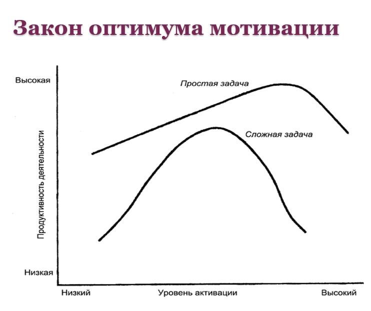 Закон оптимума мотивации | Сетка — новая социальная сеть от hh.ru