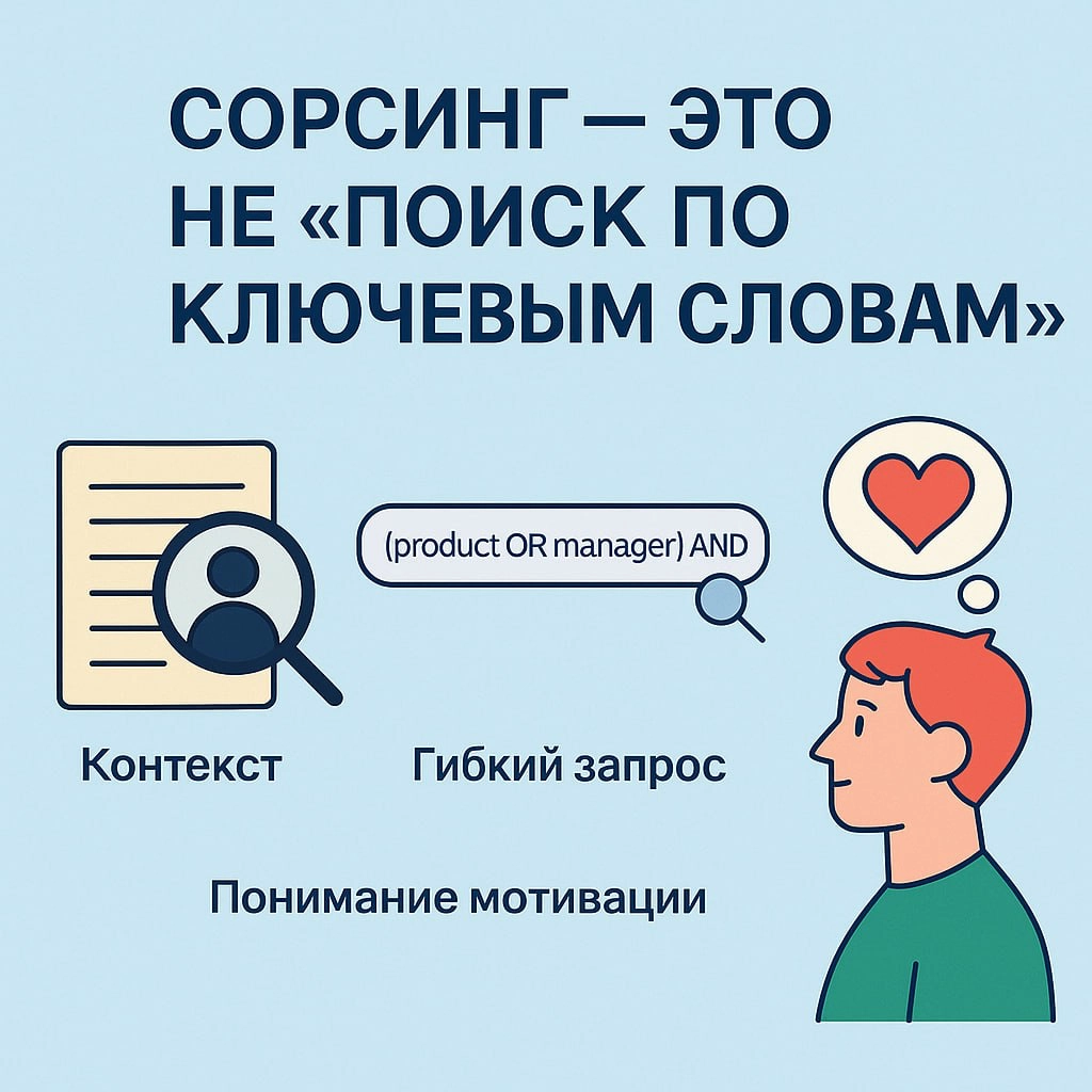 📅 Почему сорсинг - это не «поиск по ключевым словам» | Сетка — новая социальная сеть от hh.ru