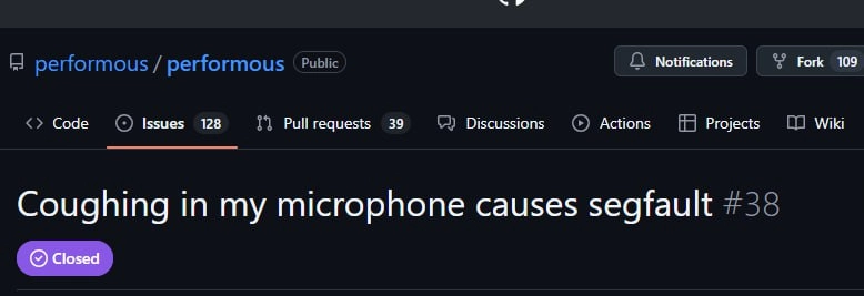 Мир С разработки и настоящего фаззинга изучены ещё слишком мало.
https://github.com/performous/performous/issues/38 | Сетка — социальная сеть от hh.ru