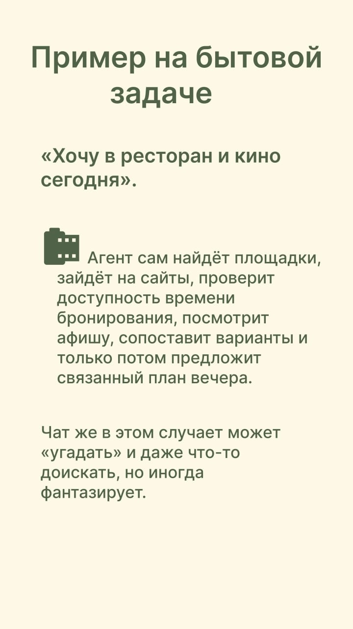 Что такое режим агента в ChatGPT и с чем его едят? 🗝
На прошлой неделе мы с вами обсуждали режим агента в ChatGPT, и многие просили сделать разбор: что это вообще за функция, чем она отличается от «на... | Сетка — социальная сеть от hh.ru