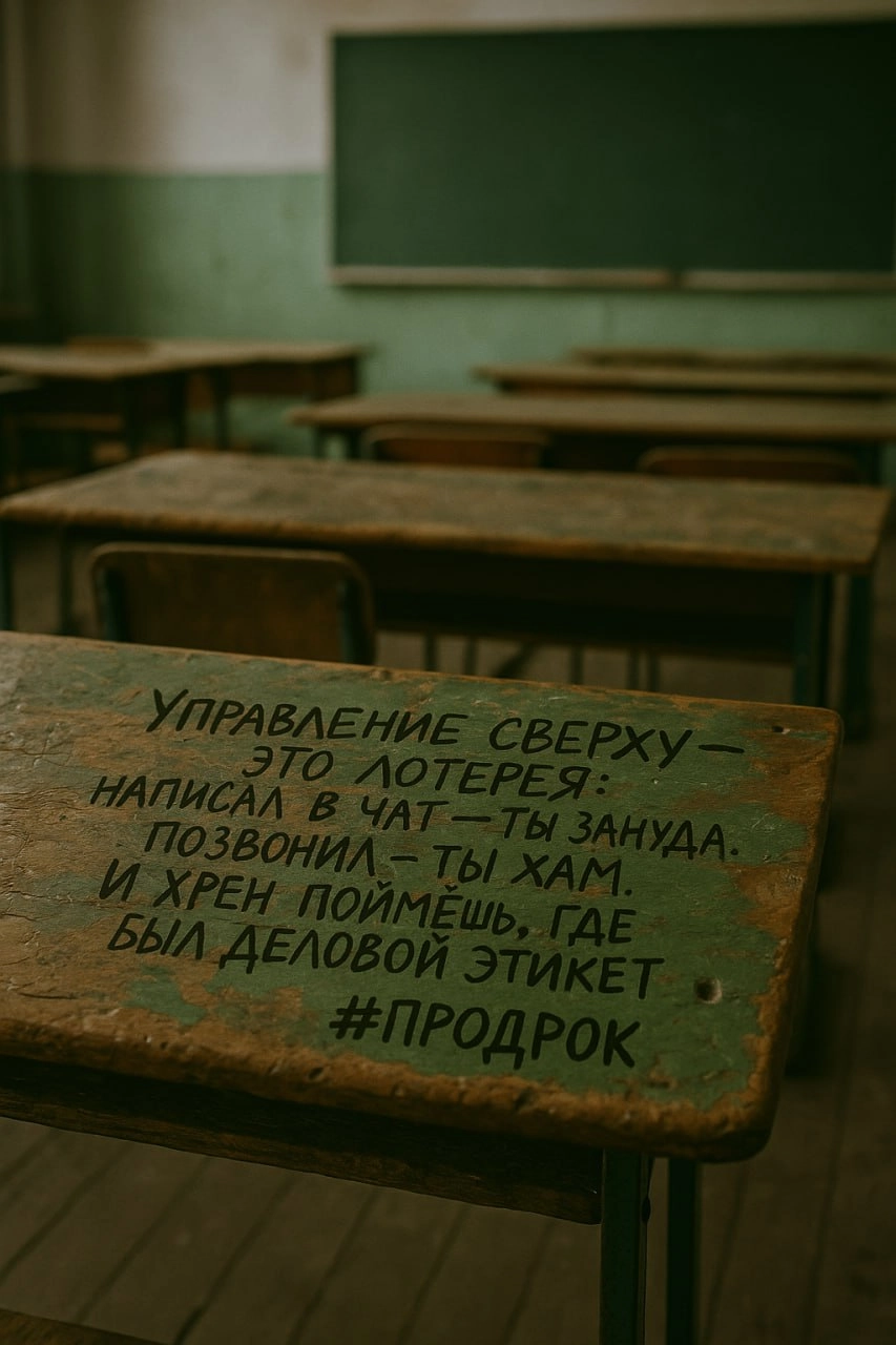 В нашей реальности любой способ коммуникации - билет в ад.
Напишешь в чат - зануда, позвонишь - хам, кинешь мем - несерьёзно, промолчишь - саботаж | Сетка — социальная сеть от hh.ru