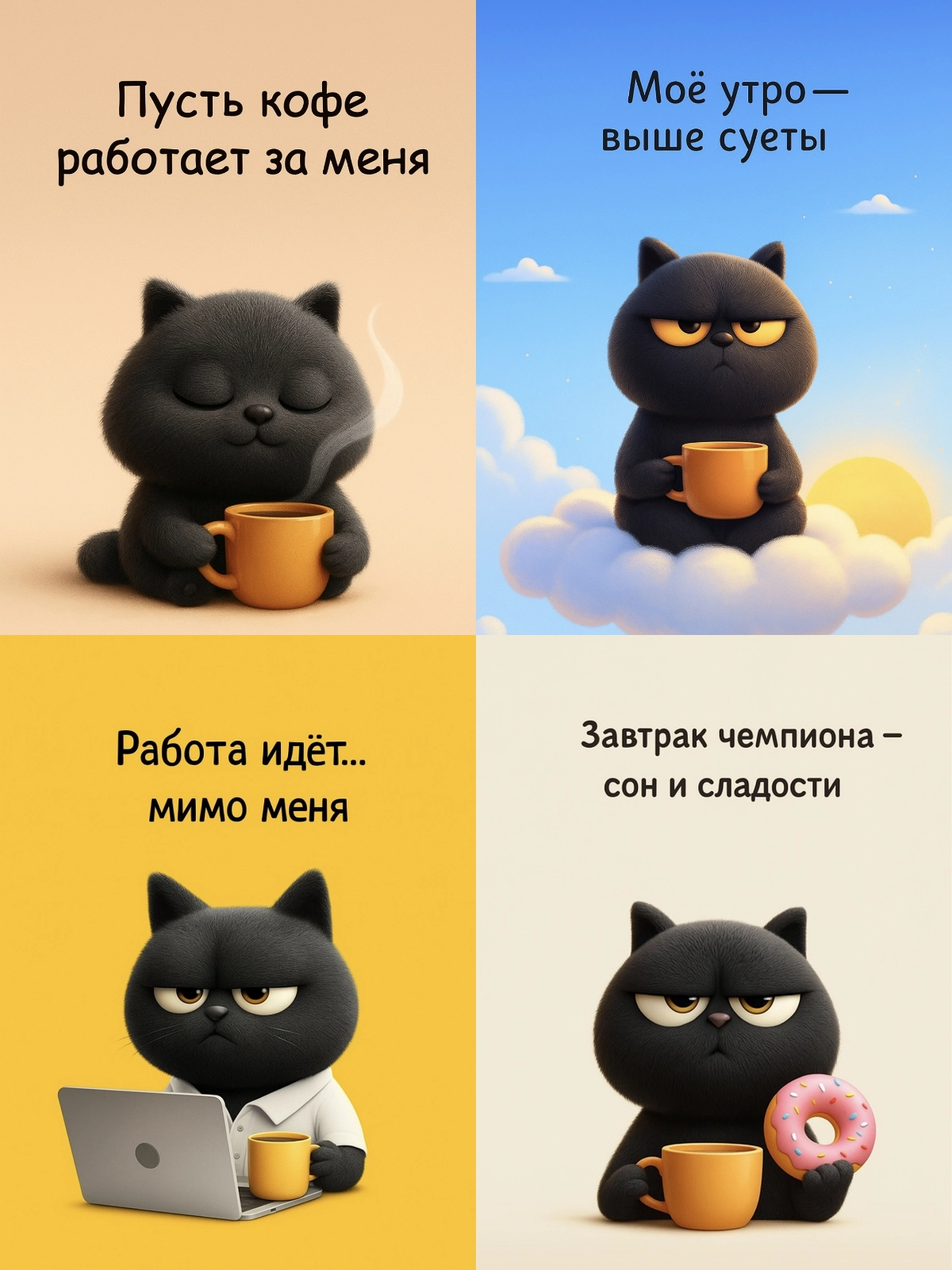 Утро с котикамм | Сетка — социальная сеть от hh.ru