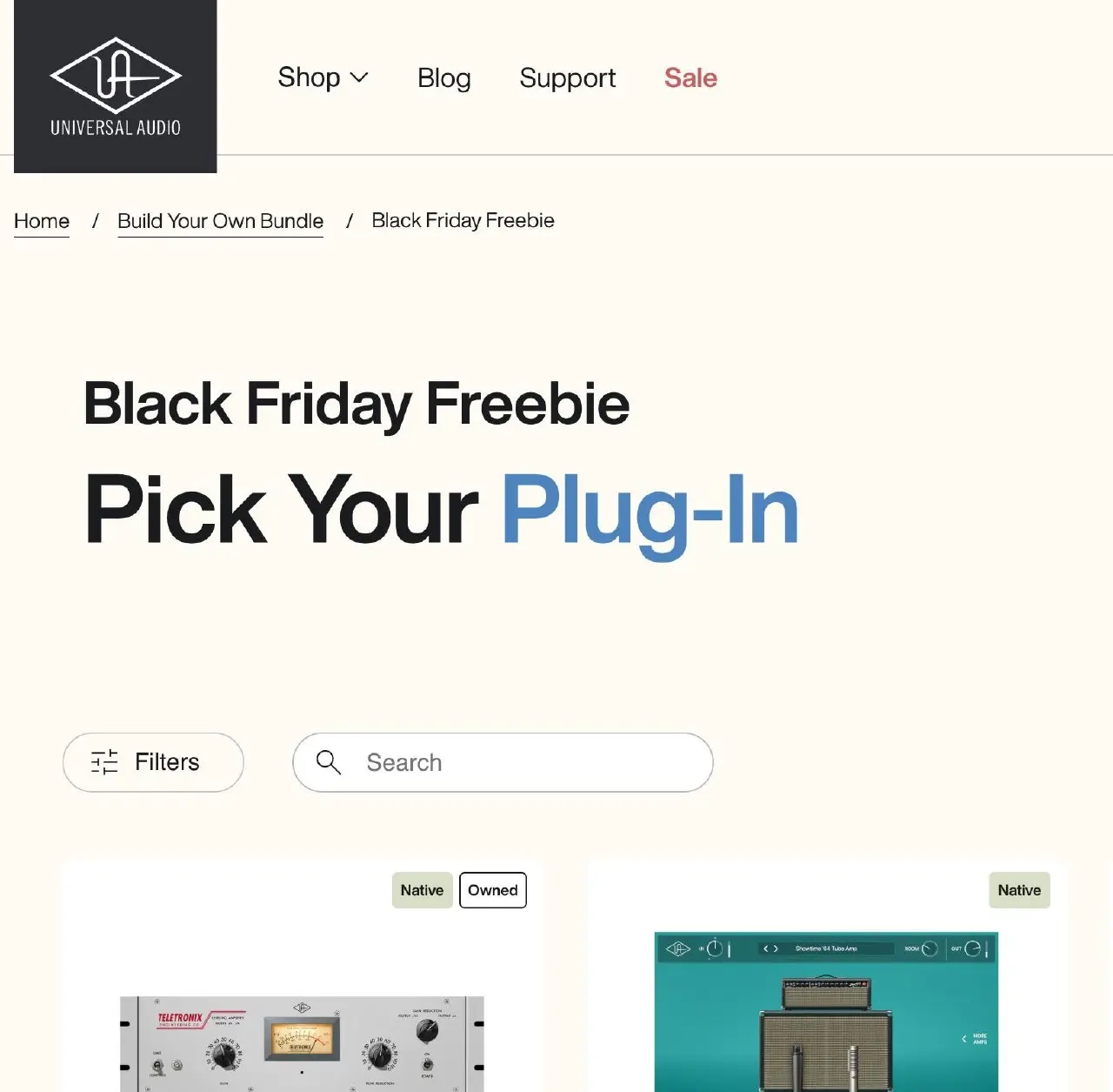 🎁#free — Universal Audio раздают бесплатный плагин
Перед Чёрной пятницей Universal Audio запустили акцию Pick One Free Plug-In:
выдают 1 бесплатный плагин из списка из 10 топовых | Сетка — социальная сеть от hh.ru
