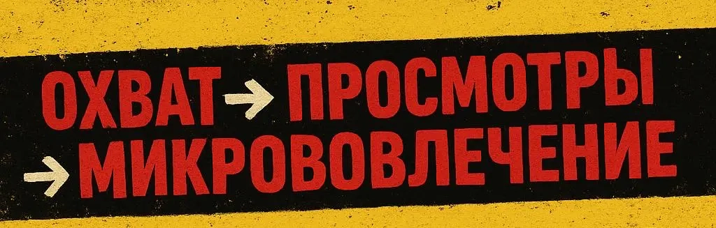 Охват → просмотры → маркеры микрововлечения | Сетка — социальная сеть от hh.ru